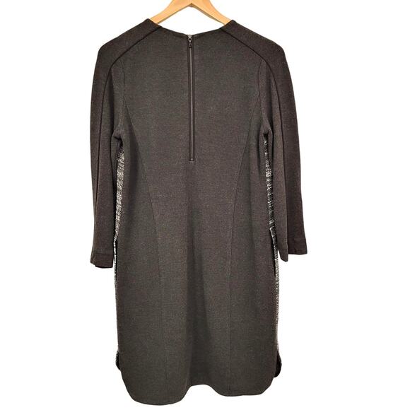 Vince Shift Dress Women's XS Dark Gray Tweed Boucle Pockets Wool Blend Lined - Picture 2 of 14